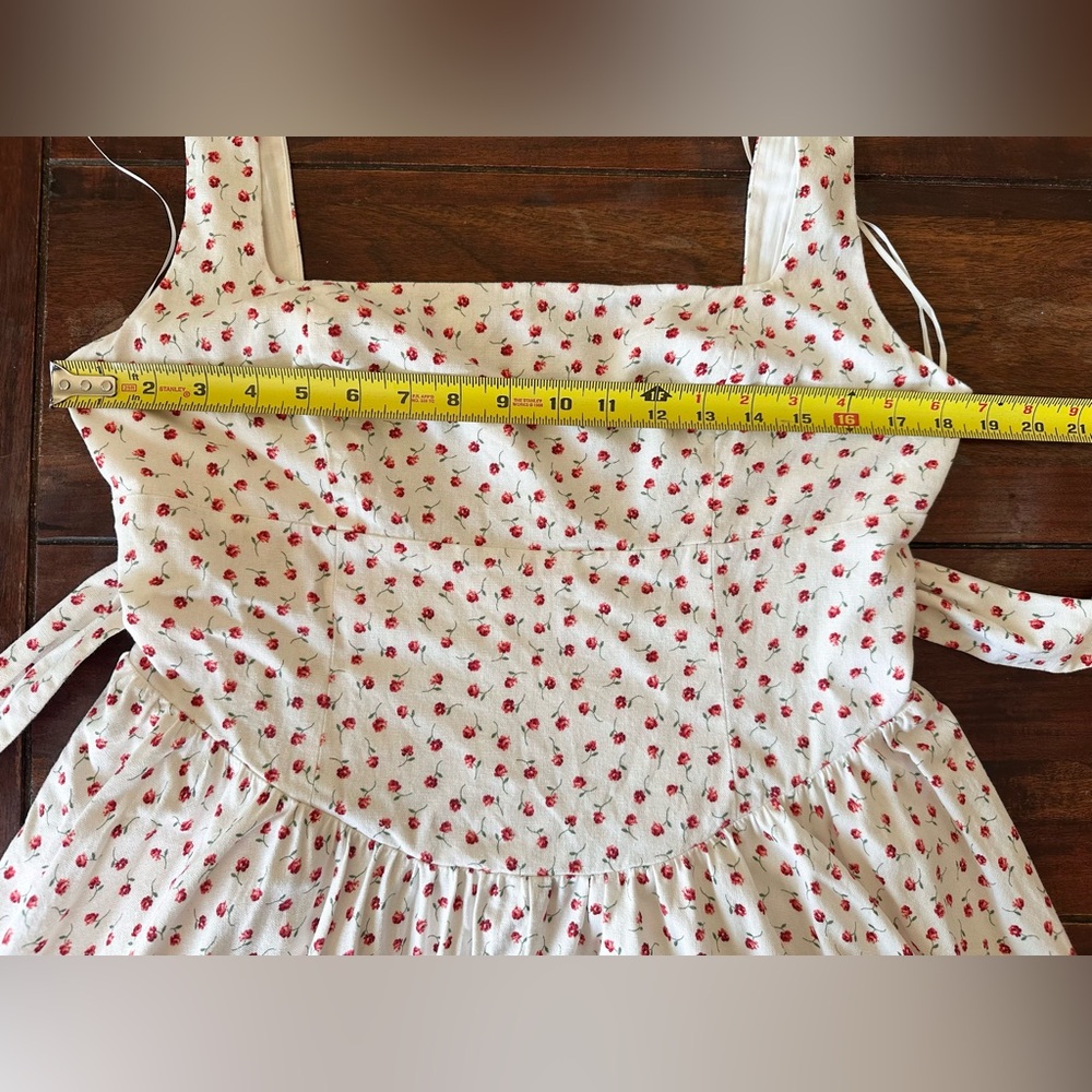 Caroline Constas White and Red Midi Dress - Picture 7 of 7